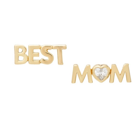 Kate Spade Best Mom Mismatched Stud Earrings